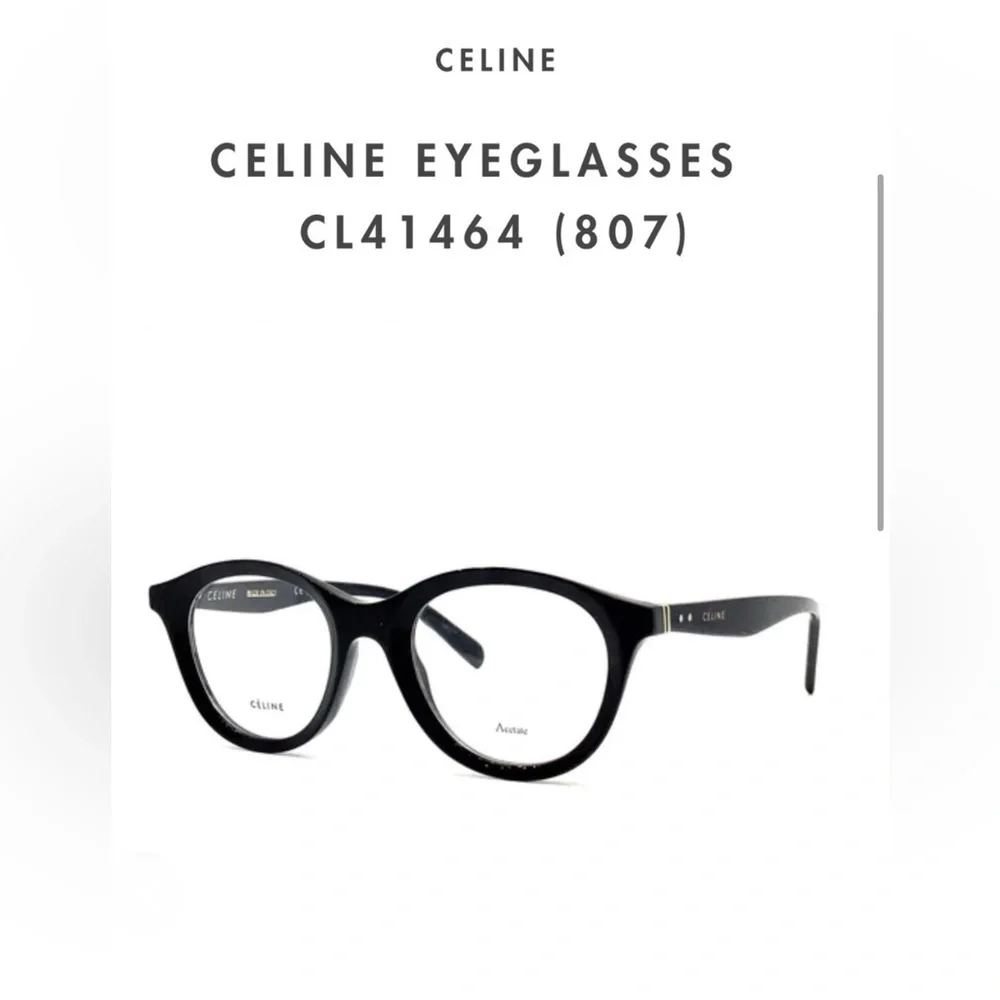 Celine Black Frame Eyeglasses